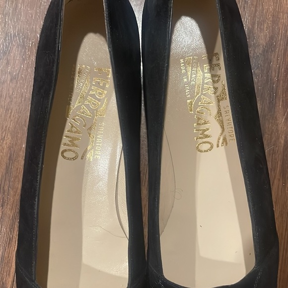 Salvatore ferragamo designer luxury suede quilted heeled loafers flats shoes 9 - Picture 6 of 16